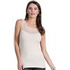 EGI ® Canottiera da donna in tulle di lusso in modal. Orgogliosamente Made in Italy., Large-X-Large