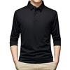 Generic Polo da Uomo,Polo in Tessuto Elasticizzato Maniche Corte estive Design a Righe/Blocchi di Colore Manica Lunga Multifunzionale Stile Casual per Lavoro Weekend e Viaggi
