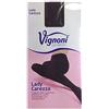 Vignoni 2 Collant soft coprente Art. Lady Carezza soffice e caldo con tassellone (Nero, 6 (XL))
