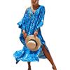 L-Peach Cardigan Lungo Camicia da Notte Camicia da Notte Maniche Svasate Homewear Maxi Kimono Oversize Copricostume