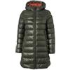 Blauer Giubbino lungo Impermeabile Trench Imbottito in ovatta da donna, MICRO RIP, modello ADELAIDE 25WBLDK02069 (IT, Testo, M, Regular, Regular, 678RU verde int. ruggine)