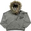 Generisch Giacca in pile Y2K da uomo con stampa teschio gotico Steampunk, pullover invernale corto a tinta unita, giacca in pile a vestibilità rilassata con cappuccio, hoodie hip hop, Nero , S