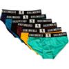 Dirk Bikkembergs Slip Uomo Bikkembergs Confezione 6 Capi Mutande Elastico a Vista Cotone Elasticizzato Underwear Articolo:BKK42USP17SX, MIXCOLOR Mix Color, L - EU L - US M - FR 4