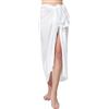 Ciffre Pareo Sarong Scialle Donna Uomo - Gonna Avvolgente Spiaggia - Telo da Spiaggia Opaco Come Scialle Avvolgente o Vestito Asciugamano e Avvolgente Unisex Donna e Uomo con Fibbia Unicolore Bianco