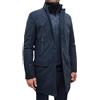 VEQUÈ Giubbotto Uomo Invernale Giacca Imbottita Casual Maniche Lunghe Zip Giubbino Sartoriale Giaccone Elegante Piumino Lungo (IT, Numero, 50, Regular, Regular, Blu)