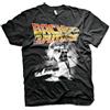 Back To The Future Licenza Ufficiale Poster Grande e Alto Uomo Maglietta (Nero), 4X-Large