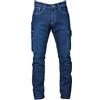 Generico Pantaloni da Lavoro Uomo Jeans Multitasche Modello Denver (IT, Testo, M, Regular, Regular, Blu)