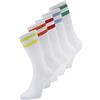 JACK & JONES Calzini taglio medio con strisce colorate set 5 pezzi. Multicolore