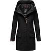 Marikoo Mayleen - Giacca lunga da donna in Softshell, cappotto, parka, impermeabile, per uso all'esterno, con cappuccio, taglie XS-3XL, terracotta, XXL