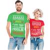 Colorfamily Coppia T-Shirt Natale 2025 - Magliette Natalizie Personalizzabili con Nome Lui e Lei, Idea Regalo Originale