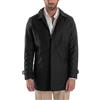 Giosal Giubbotto Uomo Trench Lungo Leggero Giacca Impermeabile Con Colletto Bottoni Tessuto Tecnico No Stiro Tinta Unita (IT, Numero, 48, Regular, Regular, Blu)