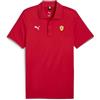 PUMA Polo Scuderia Ferrari HP Race Cloudspun da Uomo L Rosso Corsa Red