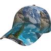 OHWODA Rocky Mountains - Berretto da baseball unisex con stampa, regolabile per tutte le stagioni, allenamento e attività all'aperto
