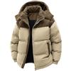 Generico Giubbotto Invernale Uomo Termica Giaccone Invernale Uomo Softshell Maglione Cappotto Abbigliamento Antivento Giacconi Sportiva Giubbino Elegante Trekking Outdoor Jacket Nero L