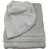 Ruoccohome Accappatoio Calibrato Maxi Misure Forti Taglia Extra Large 6XL GRIGIO in Spugna Uomo e Donna da Bagno