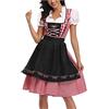 KBOPLEMQ - Abito tradizionale bavarese Dirndl da donna, per feste di carnevale, stile da birreria, Blu, XXL