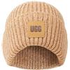 UGG Chunky Rib Beanie with Logo Berretto, Rosa Chroma, Taglia Unica Donna