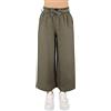 JOPHY & CO. Pantaloni 100% Lino Donna Vita Alta e Elastica (cod. 6322) (Nero, S)
