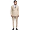 VEQUÈ Completo Elegante da Uomo Doppiopetto Abito Cermonia Matrimonio Giacca e Pantaloni Linea Sartoriale Collezione Primavera Estate (IT, Numero, 50, Regular, Regular, Blu)