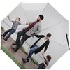 JoyJot Ombrello personalizzato con foto Personalizzato Sole/Pioggia Ombrello Pieghevole Antivento Viaggio Compatto Pieghevole Portatile Autoumbrella, interno nero ed esterno personalizzato, Generale