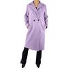 JOPHY & CO. Cappotto Lungo Donna Invernale Doppiopetto con Bottoni e Tasche (cod. 6586) (XL, Bianco)