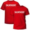t-shirteria - Maglietta Bagnino Uomo - Comoda, 100% Cotone Traspirante - Professionale, Facilmente Riconoscibile in Situazioni di Emergenza - (Lifeguard Uomo, XL)