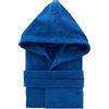 Generico Accappatoio in Spugna 100% Cotone con Cappuccio Uomo/Donna (Royal Blu, XL)