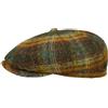 Stetson Hatteras Coppola a Quadri Multicolore Berretto Piatto Uomo Autunno Inverno