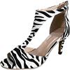 Generico Sandali Donna Estive 35-42 EU con Tacco Medio, Punta Aperta e Cerniera Posteriore Tacchi Heels Dance in Pelle Scarpe Elegante Cerimonia da Ballo Casual Comode per Latino Americano, Lavoro, Sera,Blu