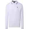 NORTH SAILS Polo Uomo a Maniche Lunghe in piqué di Cotone Organico con Patch Logo