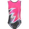 Happy Cherry Bambina Body Ginnastica Classica Senza Maniche Ragazze Leotards da Danza Balletto Gara Artistica con Stampa Colorata Costume da Ballo Elastico, 5-6 Anni