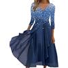Cocila Abiti da Ballo Donna Vestiti da Spiaggia Donna Vestito Country Bambina Abito Chemisier Donna Abiti Donna con Paillettes Curvy Vestito Gialla Donna Offerte Natale Lampo (Blue, XL)