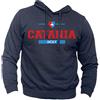 Generico Felpa Catania Città Metropolitana Sicilia Etna Liotro Elefante Calcio Vulcano (L, Blu)