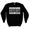 My Icon Art & Clothing Parental Advisory Slogan stile adulti Felpa Jet Black small