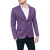 FB CLASS Giacca Uomo Sartoriale Viola Elegante Estiva 100% Made in Italy Cerimonia (L, Viola)