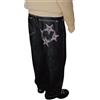 ORANDESIGNE Baggy Jeans Uomo Pantaloni Baggy Pantaloni Denim Vintage Casual Hip Hop Y2K Jeans Gamba Larga Straight Pantaloni Harajuku Ragazzo Pantaloni Casual Streetwear E Nero M