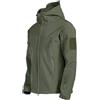 Oanviso Giacca Softshell da Uomo Giubbotto da Uomo Giubbotti da Lavoro Impermeabile Giacca Trekking Tattico Militare Giacca con Cappuccio Casual Giacche Softshell da Escursionismo B Verde M
