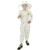 P'TIT CLOWN - Costume da apicoltore per bambini - Unisex - Tuta - Costume perfetto per compleanni, Carnevale, Cosplay, feste in costume ed eventi a tema - Bianco (7-9 anni)