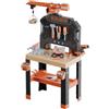 Smoby Black & Decker Werkbank mit Kran 7600360741 - Spielzeug ab 3 Jahren 87 Teile