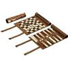 Philos Roll-Up Travel Games Combo - Backgammon, Chess and Draughts