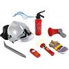 Theo Klein 8921 Set dei Pompieri, Set da 7 Pezzi con Casco, Torcia Tascabile, Estintore con Funzione di spruzzo, Dimensioni della Confezione: 52,4 cm x 35 cm x 20 cm