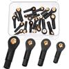 Swpeet 20 pezzi 4 dimensioni estremità asta di collegamento M2 M2.5 M3 kit assortimento testa giunto sferico, testa a sfera in rame, tirante testa a sfera, testa a sfera, giunto sferico estremità asta