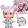 Pinypon - Pop & Shine, personaggio 17 cm, da decorare e personalizzare con 500 gemme colorate, per bambine/i dai 4 anni, Famosa PNY57000;