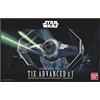 BANDAI Hobby BAN191407 Star Wars - Kit modello Tie Advanced x1, trasparente, 20 cm, per oltre 15 anni