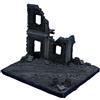 SZLIFE Modello di casa distrutta in Scala 1/72 Materiali Fai da Te Ornamento di Base Realistico Micro Paesaggio Resina Rovine in Miniatura Scena Diorama