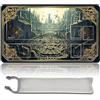 MPLR BOARD GAME Gioco da tavolo MTG tappetini da gioco + sacchetto impermeabile 0, bordi smussati, superficie in gomma liscia, MTG PlayMat with Zones(An Original MTG Playmat) (con zona)