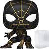 Funko Pop! Marvel: Spider-Man: No Way Home - Spider-Man in abito nero e oro con custodia protettiva compatibile Pop Box)