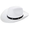 I LOVE FANCY DRESS LTD Cappello da cowboy con borchie a forma di stella, per adulti, in feltro, bianco, stile western, con borchie decorative, accessorio classico per travestimenti, feste, festival, cosplay, eventi cowgirl