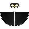 Proumhang Costume da 2 pezzi per bambini con ali di uccello per età da 3 a 8 anni,gufo di uccello e maschera di pavone vestito da gufo, maschera per occhi e ali di feltro,Halloween,Stile 22