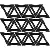 PAMINGONO Supporto per Cubo Puzzle in Plastica Nero 30 Pezzi Base Triangolare Treppiede Stabile per Camera Bambini e Ufficio
